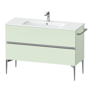 Duravit Meuble sous-lavabo au sol Sivida 121x59,1x47,7 cm, 2 tiroirs, vert m, G chr