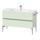 Duravit Meuble sous-lavabo au sol Sivida 121x59,1x47,7 cm, 2 tiroirs, vert m, G chr-1