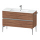 Duravit Meuble sous-lavabo au sol Sivida 121x59,1x47,7cm, 2 tiroirs, N N, gris chrome-1
