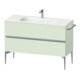 Duravit Meuble sous-lavabo au sol Sivida 121x59,2x47,7 cm, 2 tiroirs, vert ma, Gr. chr-1