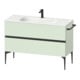 Duravit Meuble sous-lavabo au sol Sivida 121x59,2x47,7cm, 2 tiroirs, vert m, G sw-1