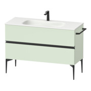 Duravit Meuble sous-lavabo au sol Sivida 121x59,2x47,7cm, 2 tiroirs, vert m, G sw
