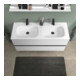 Duravit Meuble sous-lavabo au sol Sivida 128x59,2x47,7 cm, 2 tiroirs, blanc mat, taille S