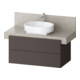 Duravit Meuble sous-lavabo Balcoon 100x57x52,2 cm, brun structuré, 2 tiroirs-1