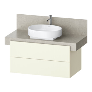 Duravit Meuble sous lavabo Balcoon 100x57x52,2 cm, ivoire structuré, 2 tiroirs