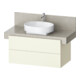 Duravit Meuble sous lavabo Balcoon 100x57x52,2 cm, ivoire structuré, 2 tiroirs-1