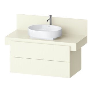Duravit Meuble sous-lavabo Balcoon 100x57x53,4 cm, ivoire structuré, 2 tiroirs