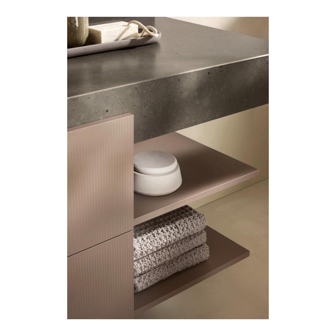Duravit Meuble sous lavabo Balcoon 120x57x52,2 cm, à gauche, 2 tiroirs