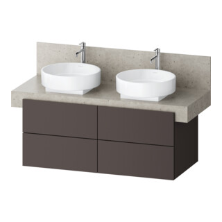 Duravit Meuble sous-lavabo Balcoon 120x57x52,2 cm, brun structuré, 4 tiroirs