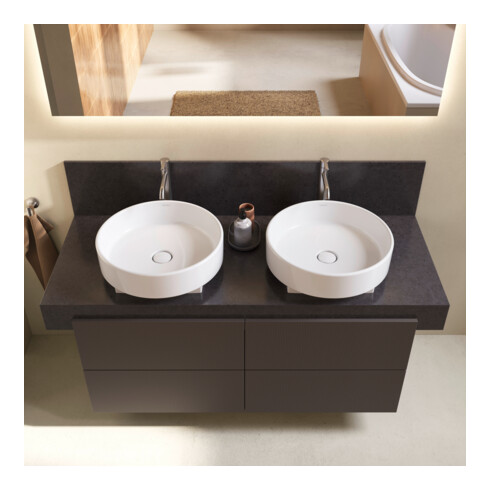 Duravit Meuble sous-lavabo Balcoon 120x57x52,2 cm, brun structuré, 4 tiroirs