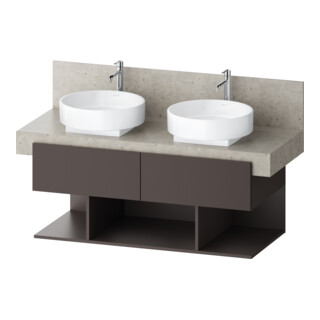 Duravit Meuble sous-lavabo Balcoon 120x57x52,2 cm, chêne brut, 2 tiroirs SBK, 3 ouvertures Fä