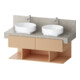 Duravit Meuble sous lavabo Balcoon 120x57x52,2 cm, Ter str, 2 tiroirs, 3 ouvertures F-1