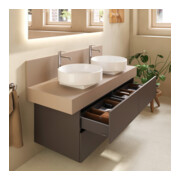 Duravit Meuble sous-lavabo Balcoon 120x57x53,4 cm, brun structuré, 4 tiroirs-4