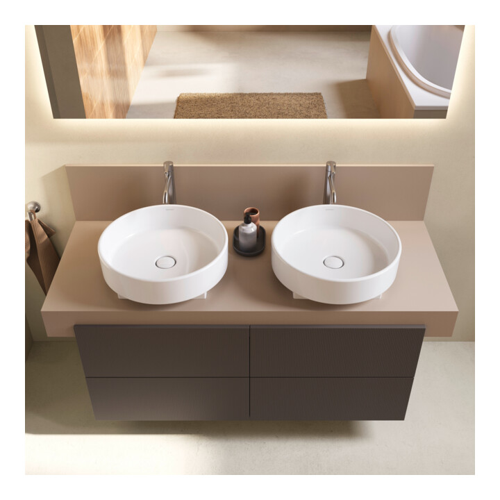 Duravit Meuble sous-lavabo Balcoon 120x57x53,4 cm, brun structuré, 4 tiroirs