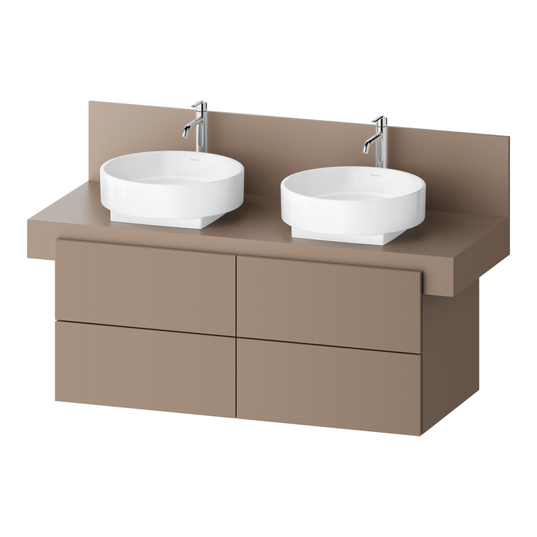 Duravit Meuble sous-lavabo Balcoon 120x57x53,4 cm, chêne structuré, 4 tiroirs