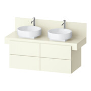 Duravit Meuble sous lavabo Balcoon 120x57x53,4 cm, ivoire structuré, 4 tiroirs
