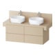 Duravit Meuble sous-lavabo Balcoon 120x57x53,4 cm, s.beige struct., 4 tiroirs-1