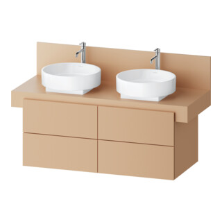 Duravit Meuble sous-lavabo Balcoon 120x57x53,4 cm, Terra structuré, 4 tiroirs