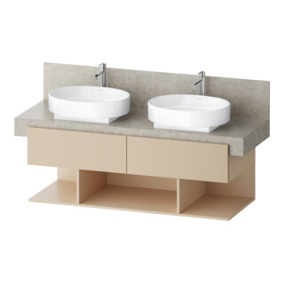 Duravit Meuble sous lavabo Balcoon 140x57x52,2 cm, s.b str, 2 SBK, 3 tiroirs ouverts