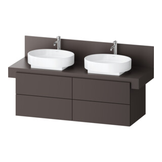 Duravit Meuble sous-lavabo Balcoon 140x57x53,4 cm, brun structuré, 4 tiroirs