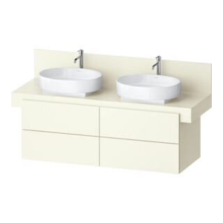 Duravit Meuble sous-lavabo Balcoon 140x57x53,4 cm, ivoire structuré, 4 tiroirs