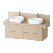 Duravit Meuble sous-lavabo Balcoon 140x57x53,4 cm, s.beige struct., 4 tiroirs