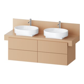 Duravit Meuble sous-lavabo Balcoon 140x57x53,4 cm, Terra struct., 4 tiroirs