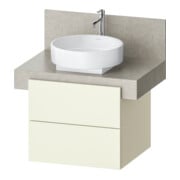 Duravit Meuble sous-lavabo Balcoon 60x57x52,2 cm, ivoire struct., 2 tiroirs-1
