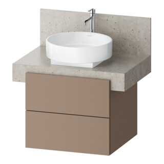 Duravit Meuble sous-lavabo Balcoon 60x57x52,2 cm, structure bois, 2 tiroirs