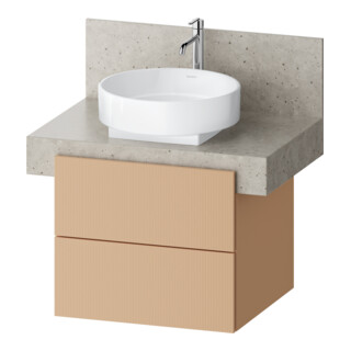 Duravit Meuble sous lavabo Balcoon 60x57x52,2 cm, Terra struct., 2 tiroirs