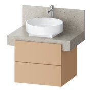 Duravit Meuble sous lavabo Balcoon 60x57x52,2 cm, Terra struct., 2 tiroirs