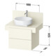 Duravit Meuble sous lavabo Balcoon 60x57x53,4 cm, brun structuré, 2 tiroirs