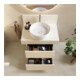 Duravit Meuble sous-lavabo Balcoon 60x57x53,4 cm, ivoire structuré, 2 tiroirs