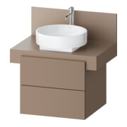 Duravit Meuble sous-lavabo Balcoon 60x57x53,4 cm, structure chêne, 2 tiroirs