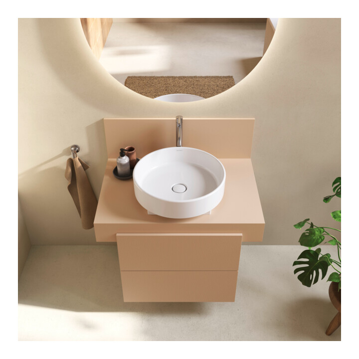 Duravit Meuble sous lavabo Balcoon 60x57x53,4 cm, Terra structuré, 2 tiroirs