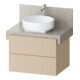 Duravit Meuble sous-lavabo Balcoon 70x57x52,2 cm, beige structuré, 2 tiroirs-1