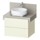 Duravit Meuble sous lavabo Balcoon 70x57x52,2 cm, ivoire structuré, 2 tiroirs-1