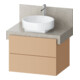 Duravit Meuble sous lavabo Balcoon 70x57x52,2 cm, Terra structuré, 2 tiroirs-1