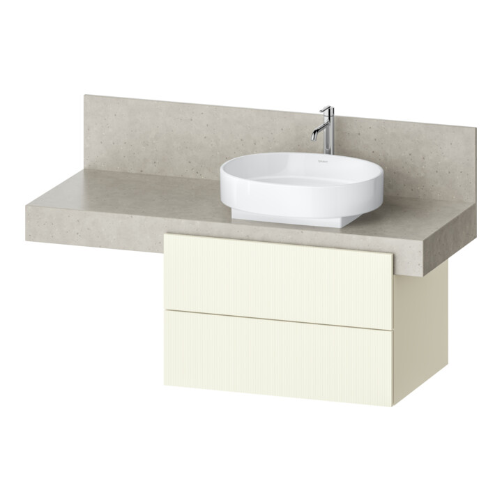Duravit Meuble sous lavabo Balcoon 80x57x52,2 cm, brun struct., 2 tiroirs