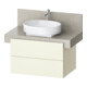 Duravit Meuble sous lavabo Balcoon 80x57x52,2 cm, ivoire structuré, 2 tiroirs-1