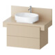 Duravit Meuble sous-lavabo Balcoon 80x57x53,4 cm, beige structuré, 2 tiroirs-1