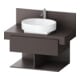 Duravit Meuble sous-lavabo Balcoon 80x57x53,4 cm, chêne brut, 1 porte, 2 tiroirs ouverts-1