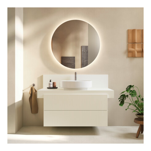 Duravit Meuble sous-lavabo Balcoon 80x57x53,4 cm, ivoire structuré, 2 tiroirs