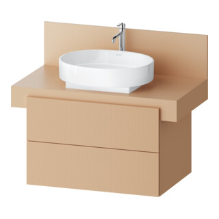 Duravit Meuble sous lavabo Balcoon 80x57x53,4 cm, Terre struct., 2 tiroirs