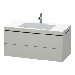 Duravit Meuble sous lavabo c-bonded L-Cube 100x48 cm, 1 HL, bg ma, 2 tiroirs, suspendu