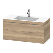 Duravit Meuble sous-lavabo c-bonded L-Cube 100x48 cm, 1 HL, blanc œuf, 1 tiroir, suspendu-1
