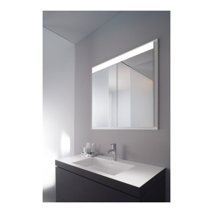 Duravit Meuble sous lavabo c-bonded L-Cube 100x48 cm, 1 HL, blanc œuf, 2 tiroirs