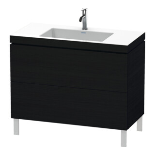 Duravit Meuble sous lavabo c-bonded L-Cube 100x48 cm, 1 HL, E s, 2 tiroirs, sur pied