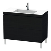 Duravit Meuble sous lavabo c-bonded L-Cube 100x48 cm, 1 HL, E s, 2 tiroirs, sur pied