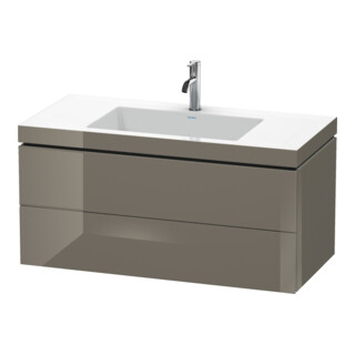 Duravit Meuble sous-lavabo c-bonded L-Cube 100x48 cm, 1 HL, f G hgl, 2 tiroirs, suspendu